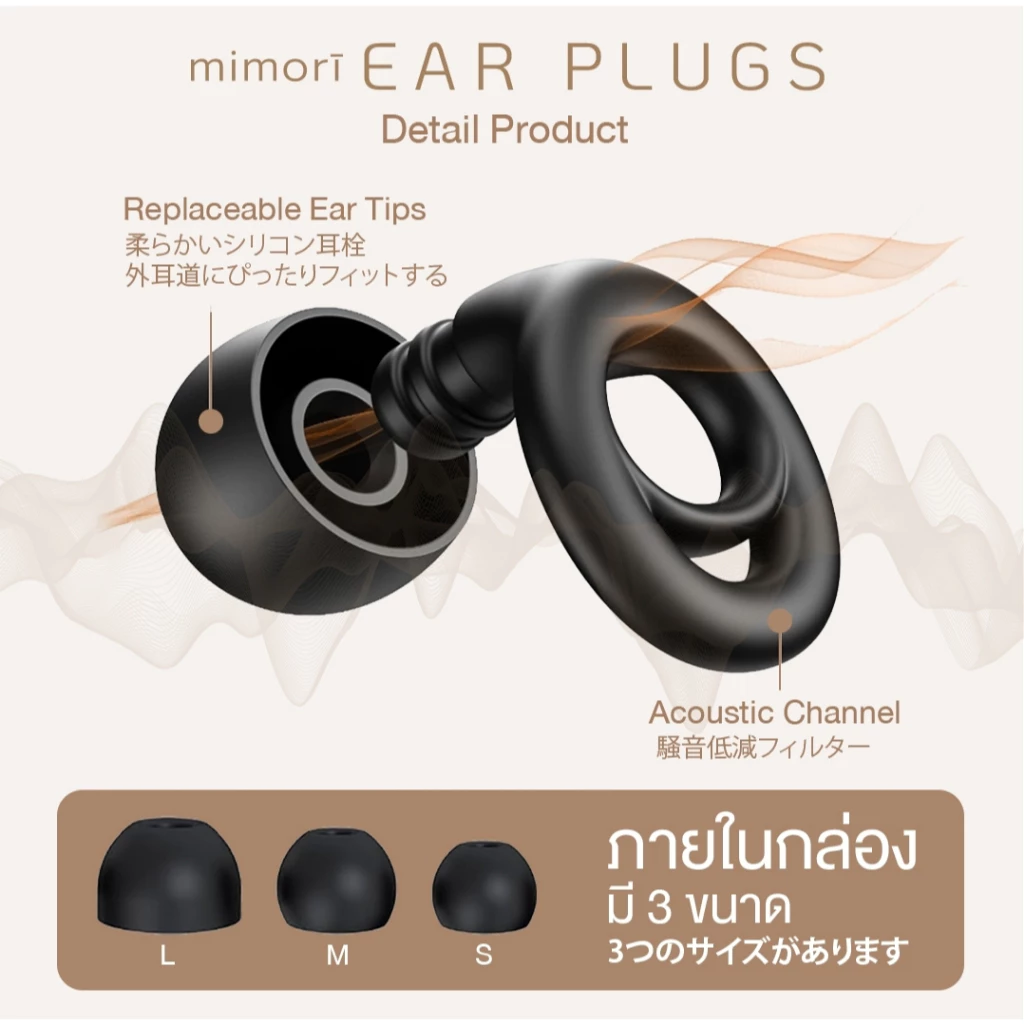 mimorī ที่อุดหูลดเสียงรบกวน 28dB thumbnail 6