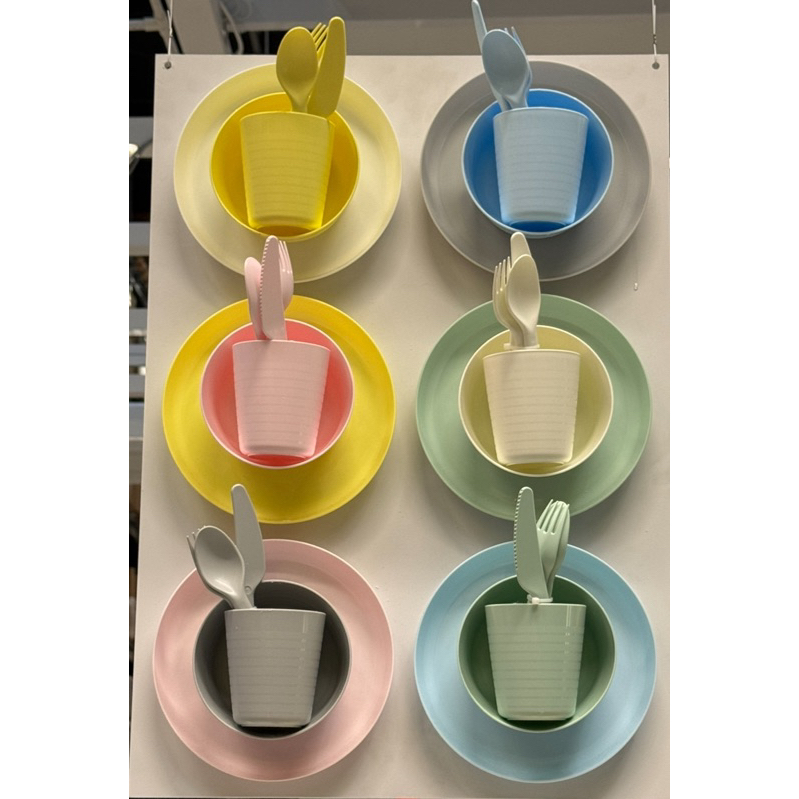 IKEA อุปกรณ์รับประทานอาหารสำหรับเด็ก ช้อน ส้อม จาน แก้วน้ำ อิเกียแท้