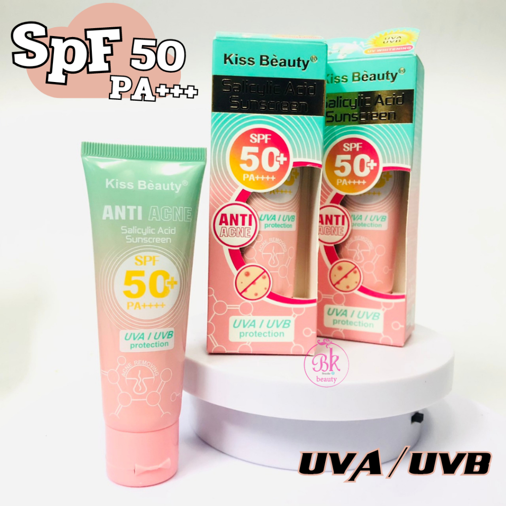 69073-03  Kiss beauty ครีมกันแดดรองพื้นในตัว spf50 pa+++ ปกปิดได้ดี คุมมัน