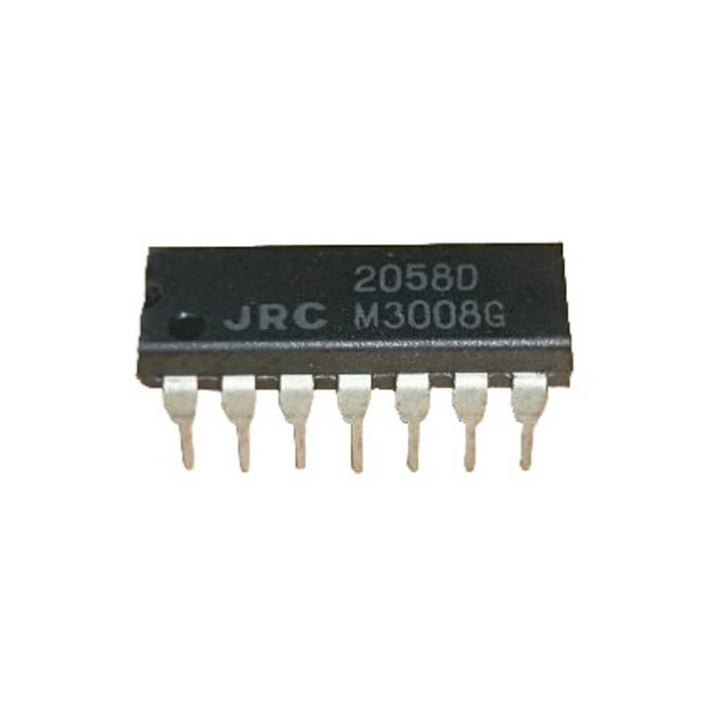 NJM2058D 2058D QUAD OPERATIONAL AMPLIFIER IC ไอซี ยี่ห้อ JRC