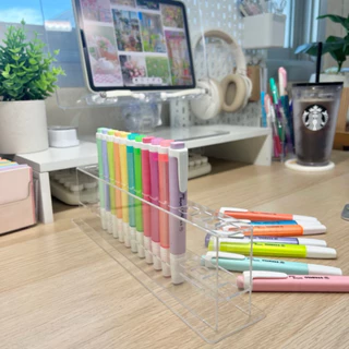 🌈(เก็บโค้ดหน้าร้าน)กล่องใส่ปากกาอะคริลิคใส (พร้อมส่ง)