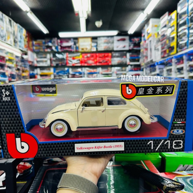 พร้อมส่งจาก กทม โมเดลรถ Volkswagen Beetle 1:18