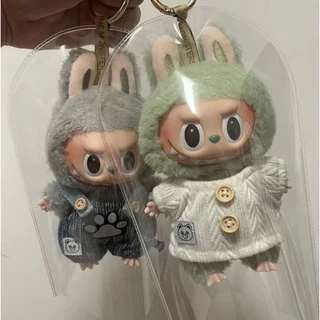 C057 ซองใส่ลาบูบู้ PVC Labubu กระเป๋าใส กันฝุ่น ขนาดเล็ก กันเลอะ ซองกันน้ำ สําหรับห้อยตุ๊กตา
