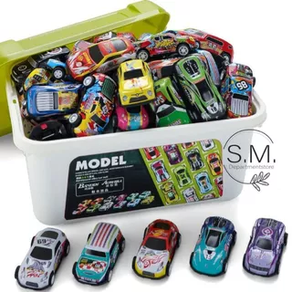 SM.รถของเล่น โมเดลรถซิ่ง ของเล่นเด็ก 30คัน รถไขลาน