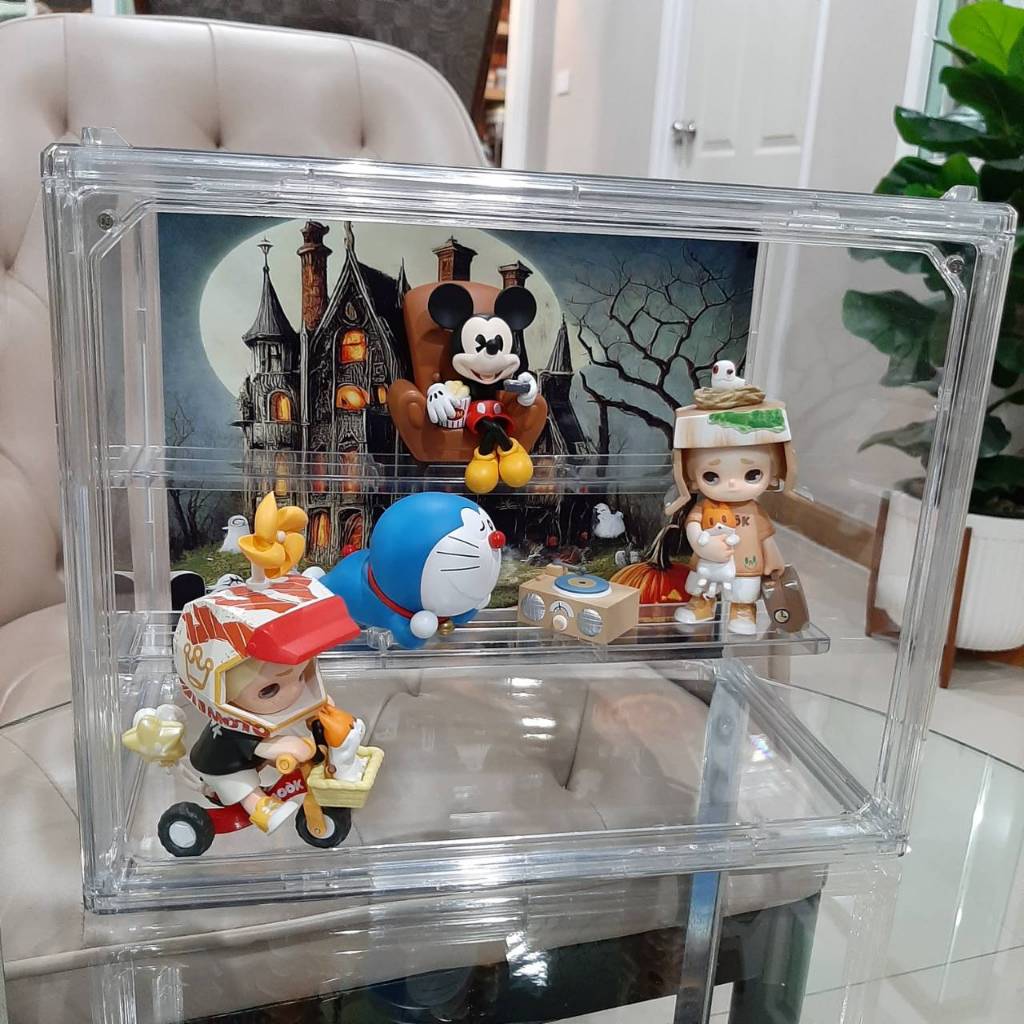 ฉากหลังแผ่นพลาสวูดสำหรับกล่องใส่โมเดล Art Toys (ออกแบบได้ตามสั่ง)