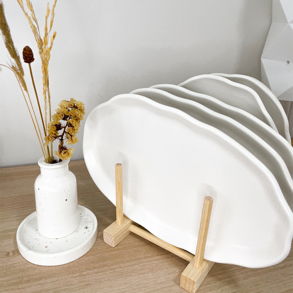 ถาดปูนสไตล์มินิมอล วางเทียนหอม ตกแต่งบ้าน โต๊ะทำงาน ร้านกาแฟ หรือจะเป็นพร็อพถ่ายรูปเก๋ๆ