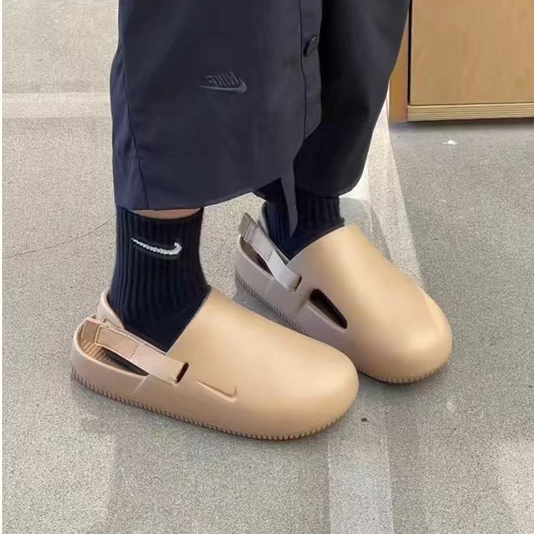 Nike Calm Slide พื้นหนา กันลื่น สําหรับผู้ชาย และผู้หญิง รองเท้าแตะลำลองแบบสวม สำหรับผู้ชาย ร้องเท้าแตะแบบสว