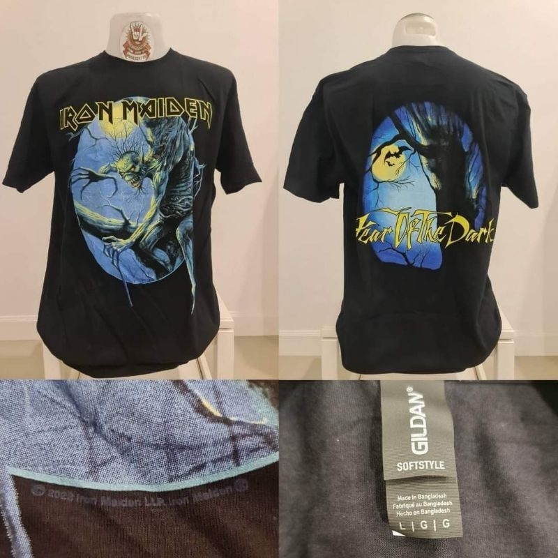 🌍เสื้อวง Iron maiden  ลิขสิทธิ์แท้ 100% ป้ายGILDAN UK