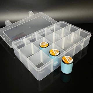 กล่องเก็บของ 15 ช่อง / กล่องเก็บเครื่องประดับขนาดเล็ก Plastic Jewelry Earring Storage Box ใช้ดี ถุกๆ ส่งเร็ว