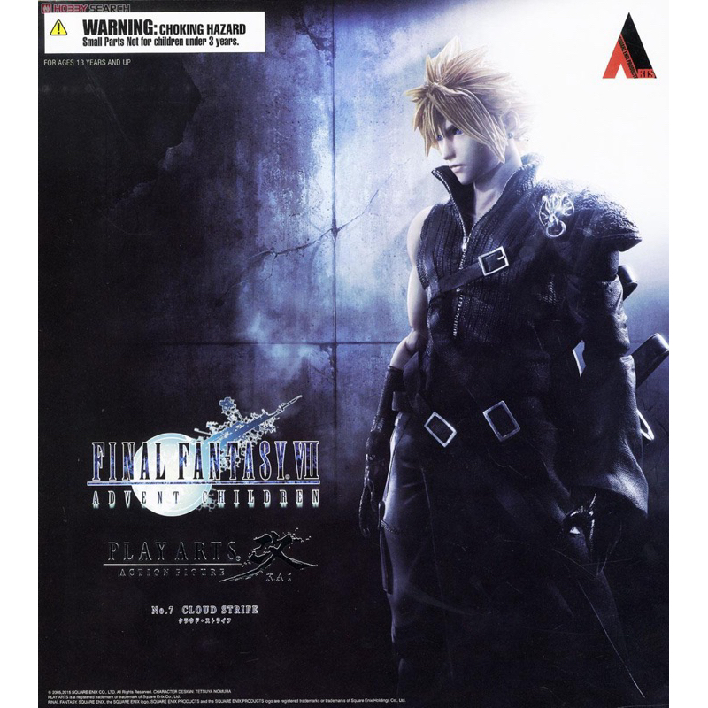 ฟิกเกอร์ ของแท้ Final Fantasy VII Advent Children Play Arts Kai Cloud Strife