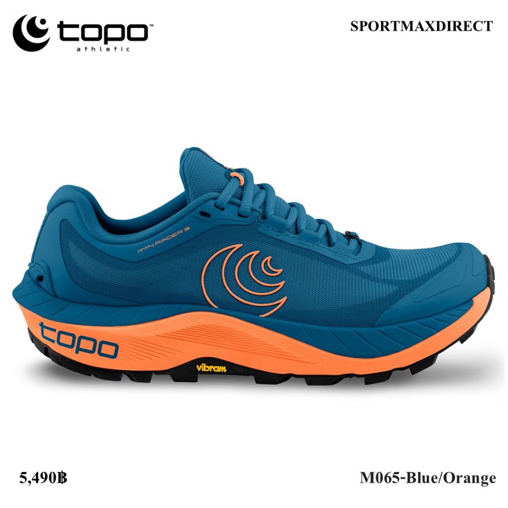 TOPO ATHLETIC TRAIL MTN RACER 3 MEN'S RUNNING SHOES รองเท้ากีฬา วิ่งเทรลผู้ชาย (M065-Blue/Orange)