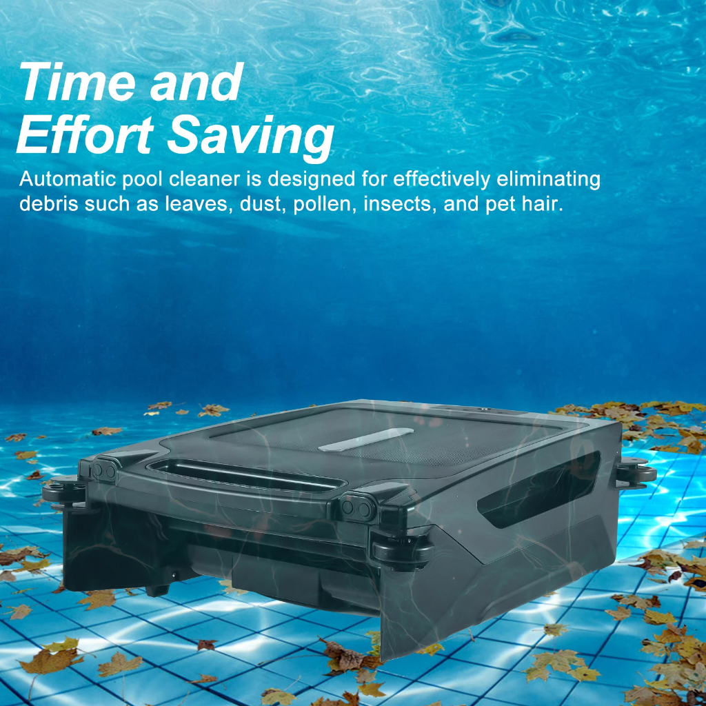 🔥Robot Lifestyle Solar Pool Skimmer Swimming Pool Cleaner Solar Panel Power 10W Cordless Robotic Wat