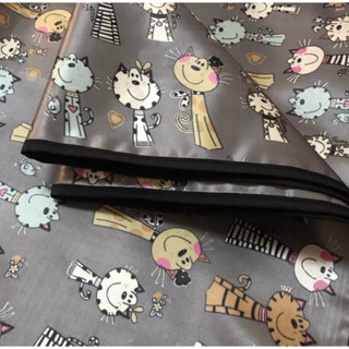 ผ้าปูโต๊ะยางพารา (เย็บขอบอย่างดี) รวมลายแมว กันน้ำทำความสะอา…
