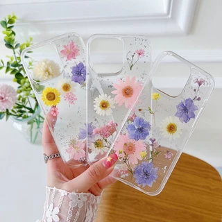 ดอกไม้จริงทับแห้ง รวมผสมดอกไม้หลากหลายชนิด แต่งเคสโทรศัพท์เรซิ่น เครื่องประดับต่าง diy