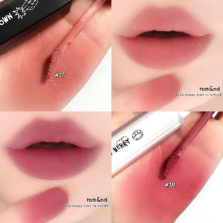 (🐳พร้อมส่ง) Rom&nd Blur Fudge Tint ลิปทินต์ เนื้อแมตต์ กำมะหยี่ เนียน นุ่ม สมูท บางเบา สบายปากสุดๆ