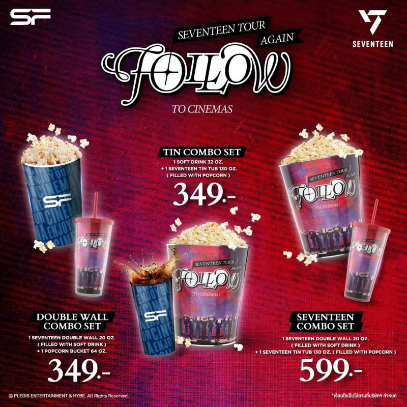 Seventeen Tour :  Follow Again Comboset แก้วน้ำ Seventeen