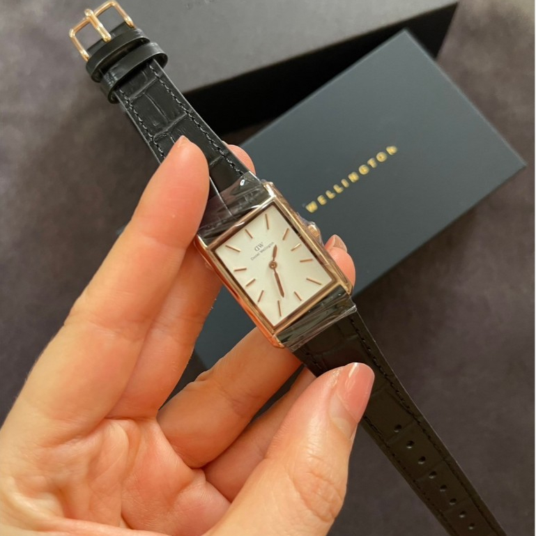 ใหม่พร้อมส่ง⚡️ของแท้จากช้อปญี่ปุ่น💯 นาฬิกาDW Bound Black Crocodile