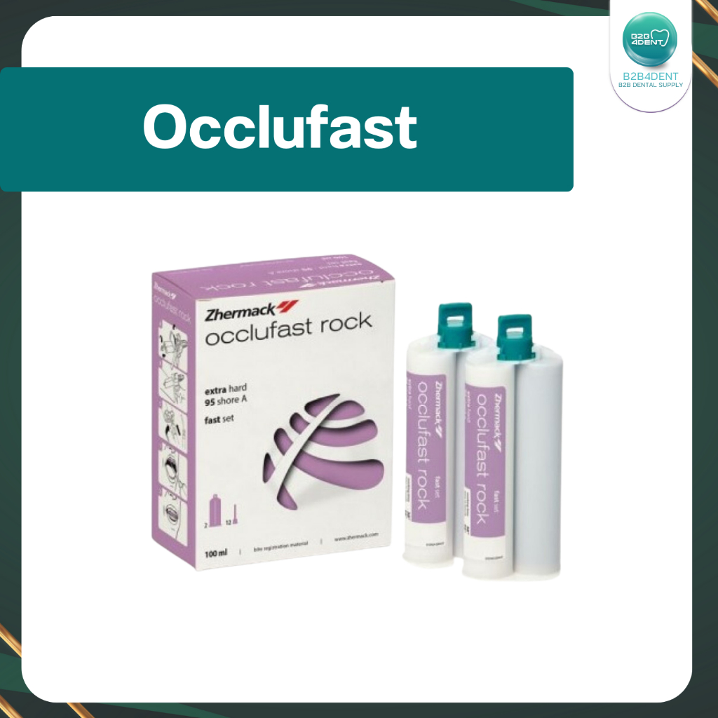 Zhermack Occlufast rock Bite ซิลิโคน Silicone ทันตกรรม Dental วัสดุพิมพ์ปากชนิดซิลิโคนสำหรับการบันทึกการสบฟัน
