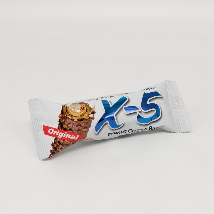 X-5 ช็อคโกแลต พีนัท ครั้นช์ บาร์ ขนมเกาหลี PEANUT CRUNCH BAR Original 크런치 바 - รูปที่ 4