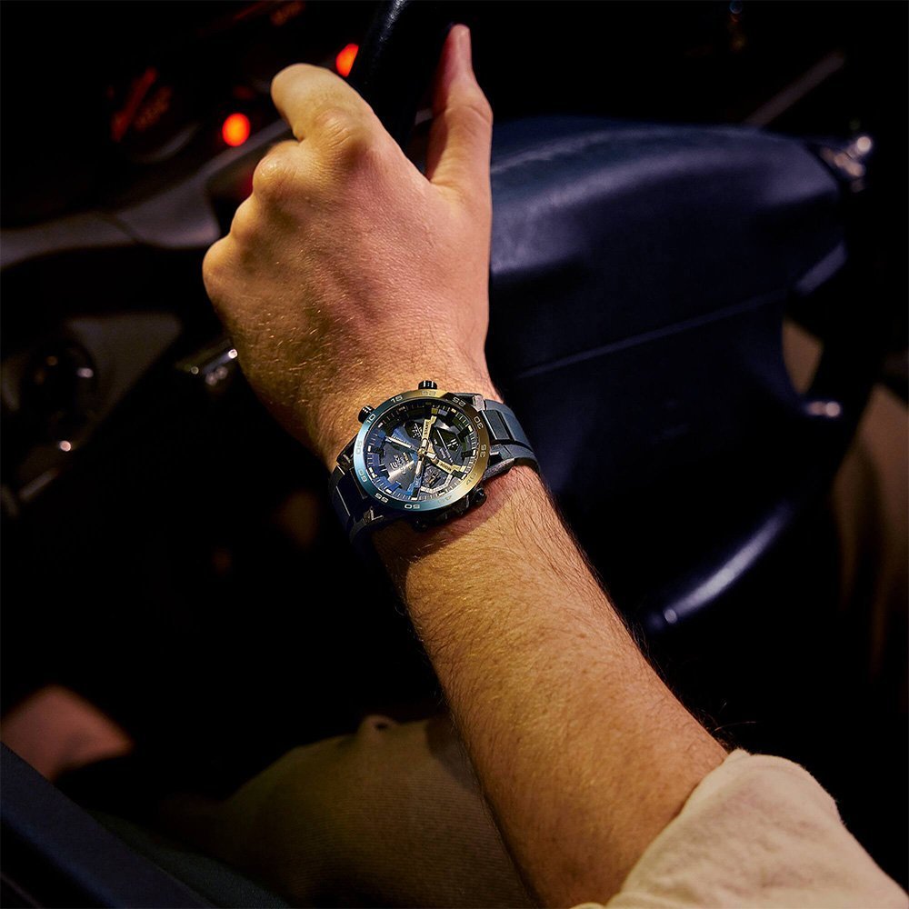 Casio Edifice นาฬิกาข้อมือผู้ชาย สายเรซิน รุ่น ECB-2000NP-1A - สีดำ