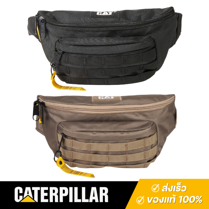 Caterpillar : กระเป๋าคาดเอว รุ่นซาฮาร่า A1 no.84607 สีดำ/น้ำตาล