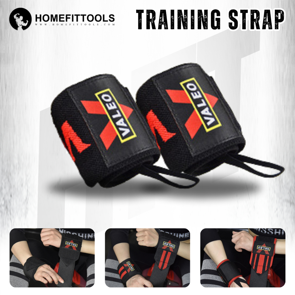 สายรัดข้อมือ Valeo ผ้าพันข้อมือ สายรัดข้อมือยกน้ำหนัก Strap Wrist Wraps -Homefittools