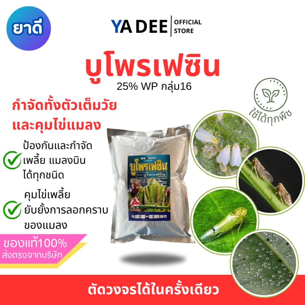 [คุมไข่ ตัดวงจร] บูโพรเฟซิน 1โล ยาคุมและฆ่าไข่ หนอน เพลี้ย แมลงทุกชนิด