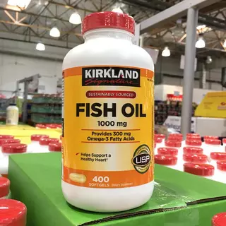 (Exp.02/2028)Kirkland Signature Fish Oil 1000 mg 400 Softgels