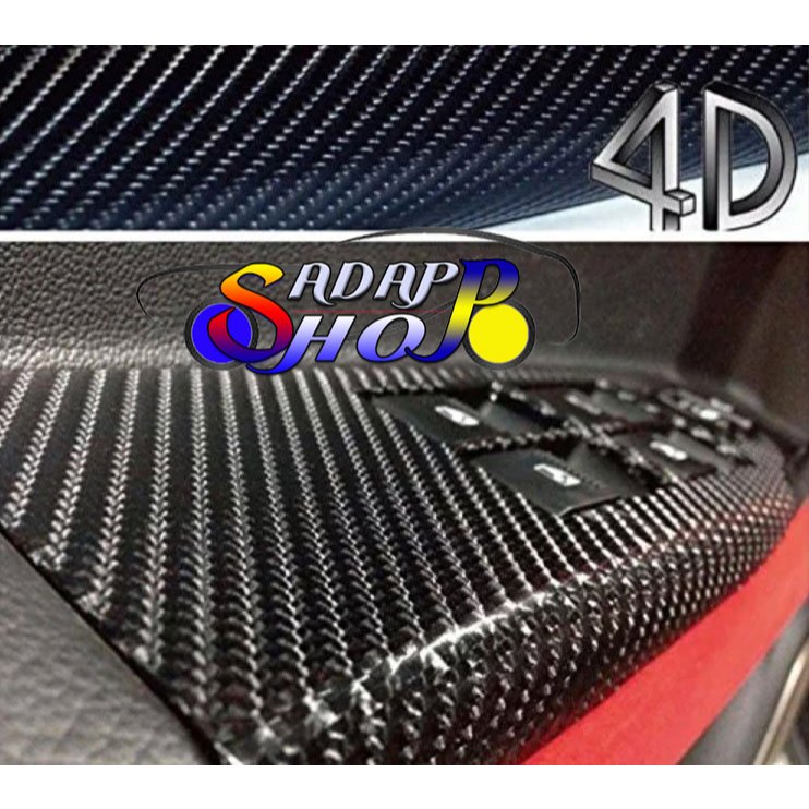 (SS)สติ๊กเกอร์เคฟล่า 4D Carbon Kelvar ติดรถยนต์ ติดมอไซต์ เกรดติดรถ ทนทาน เหมือนคาร์บอนเคฟล่าแท้