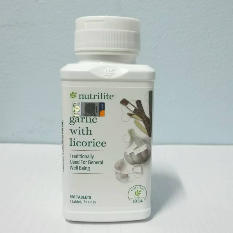 Garlic With Licorice NUTRILITE (150 Tab) กระเทียมอัดเม็ดกระเทียม
