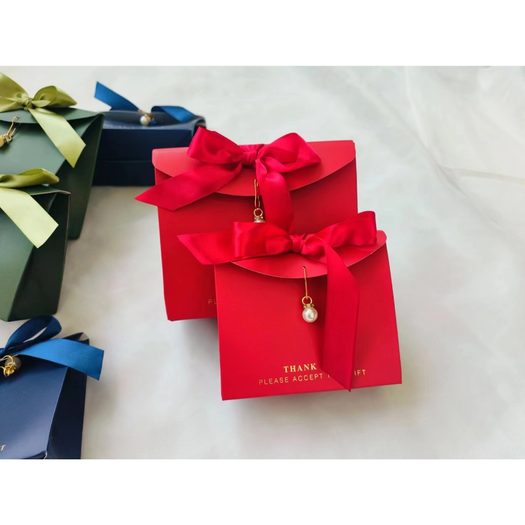 IL กล่องของขวัญ กล่องใส่ของชำร่วย  กล่องกระดาษทรงกระเป๋าฝาปิด พร้อมส่ง ราคา ถูกที่สุด ดีลบีเคเค แกลเลอรีภาพที่ 7