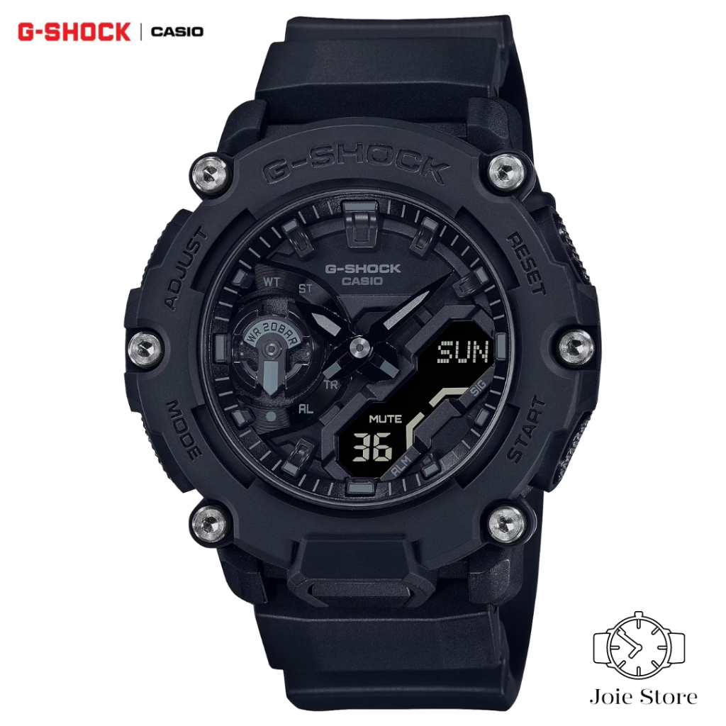 G-Shock GA-2200BB-1A Casio แท้ อะนาล็อก-ดิจิตอล ประกันศูนย์ CMG 1 ปี