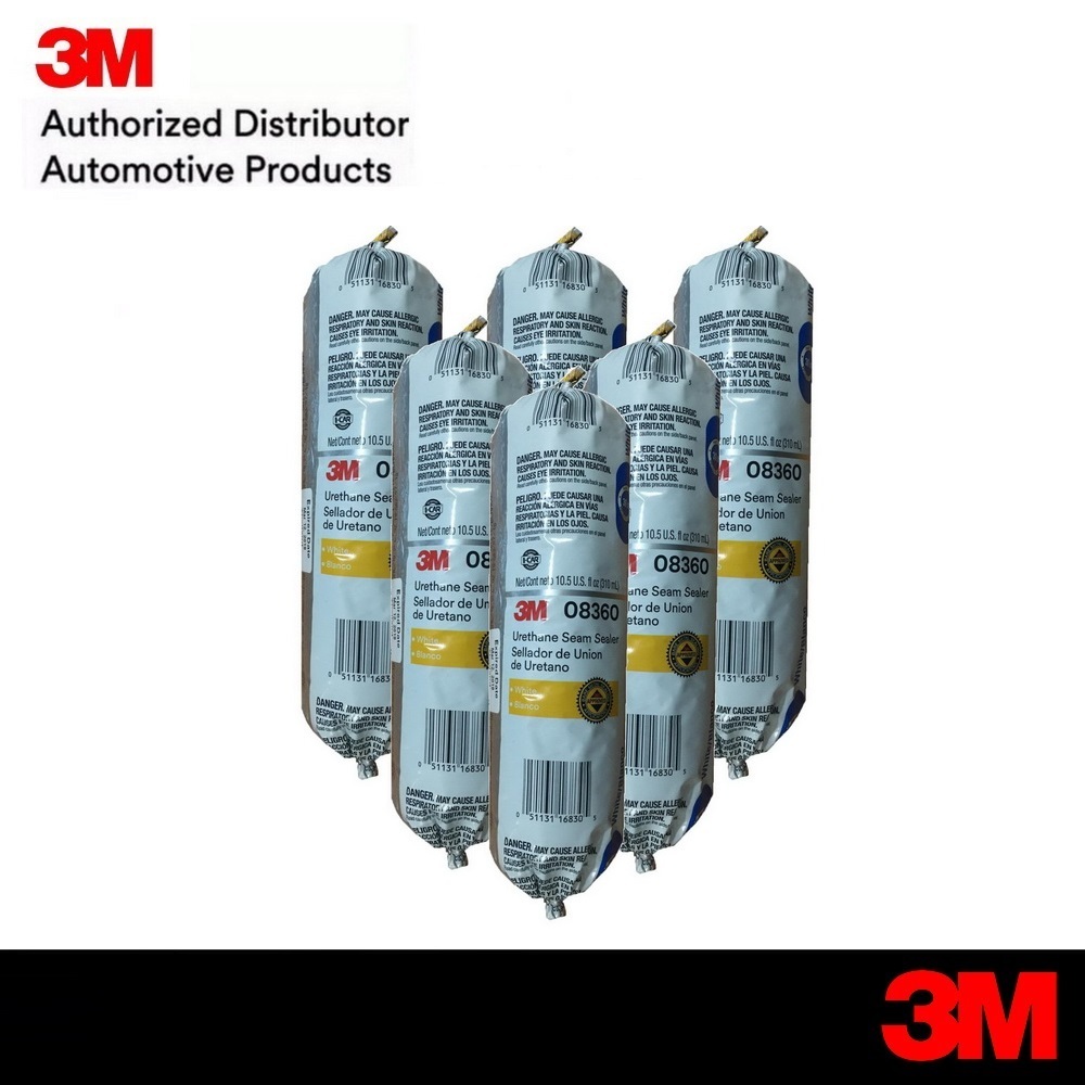 3M 8360 (x6หลอด) กาวยูรีเทรนอุดตะเข็บ สีขาว ขนาด 310 มล. Urethane Seam Sealer
