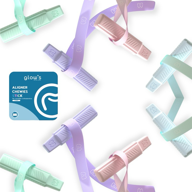 (คุ้ม 4 ชิ้น) ยางกัดจัดฟันใส รีเทนเนอร์ใส Glows Aligner Chewies stick Invisalign - รูปที่ 7