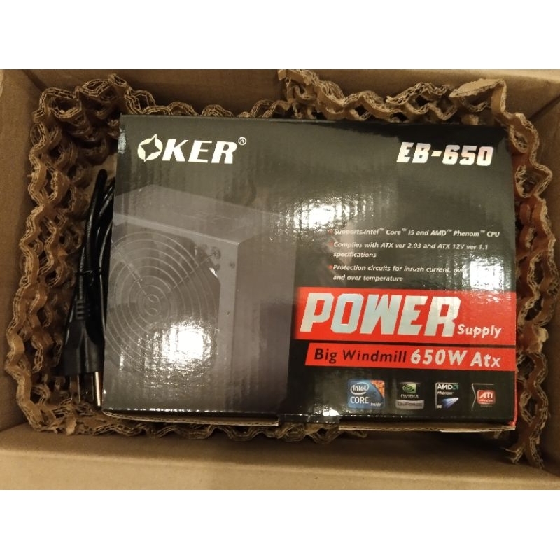 POWER SUPPLY Oker 650w Atx Eb-650 PSU