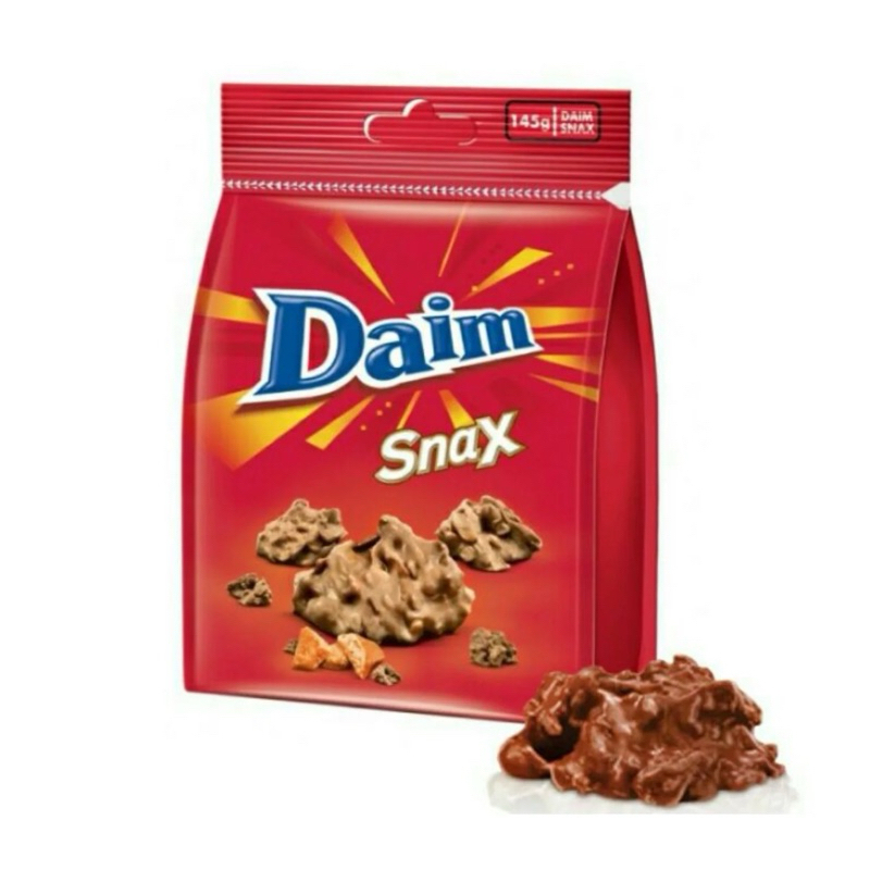Daim Snax crunchy น้ำหนัก 145g BBF 06/08/25