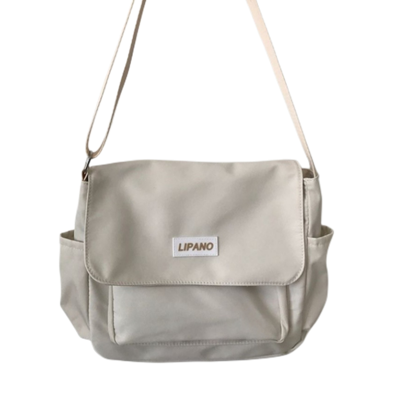 กระเป๋าสะพายไหล่ข้างเดียวหญิงแฟชั่นเกาหลีเรียบง่ายน่ารักกระเป๋านักเรียนไนลอน J8300