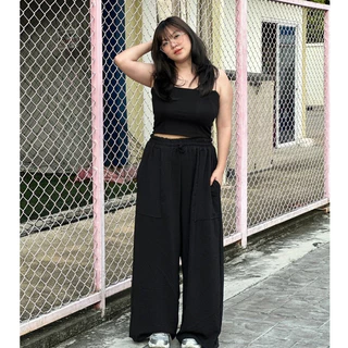 HUEGAH AIRY Pant กางเกง ขายาว กางเกงสาวอวบ เอว 28-50