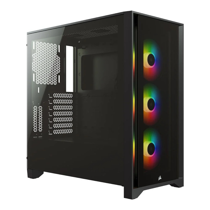 CASE (เคส) CORSAIR ICUE 4000X RGB TEMPERED GLASS (BLACK) พร้อมส่ง