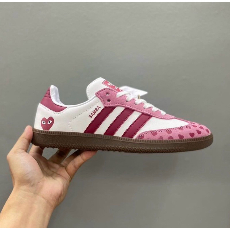 รองเท้าผ้าใบ A.didas Samba สุดน่ารัก พร้อมส่ง (size36-45)แถมกล่อง