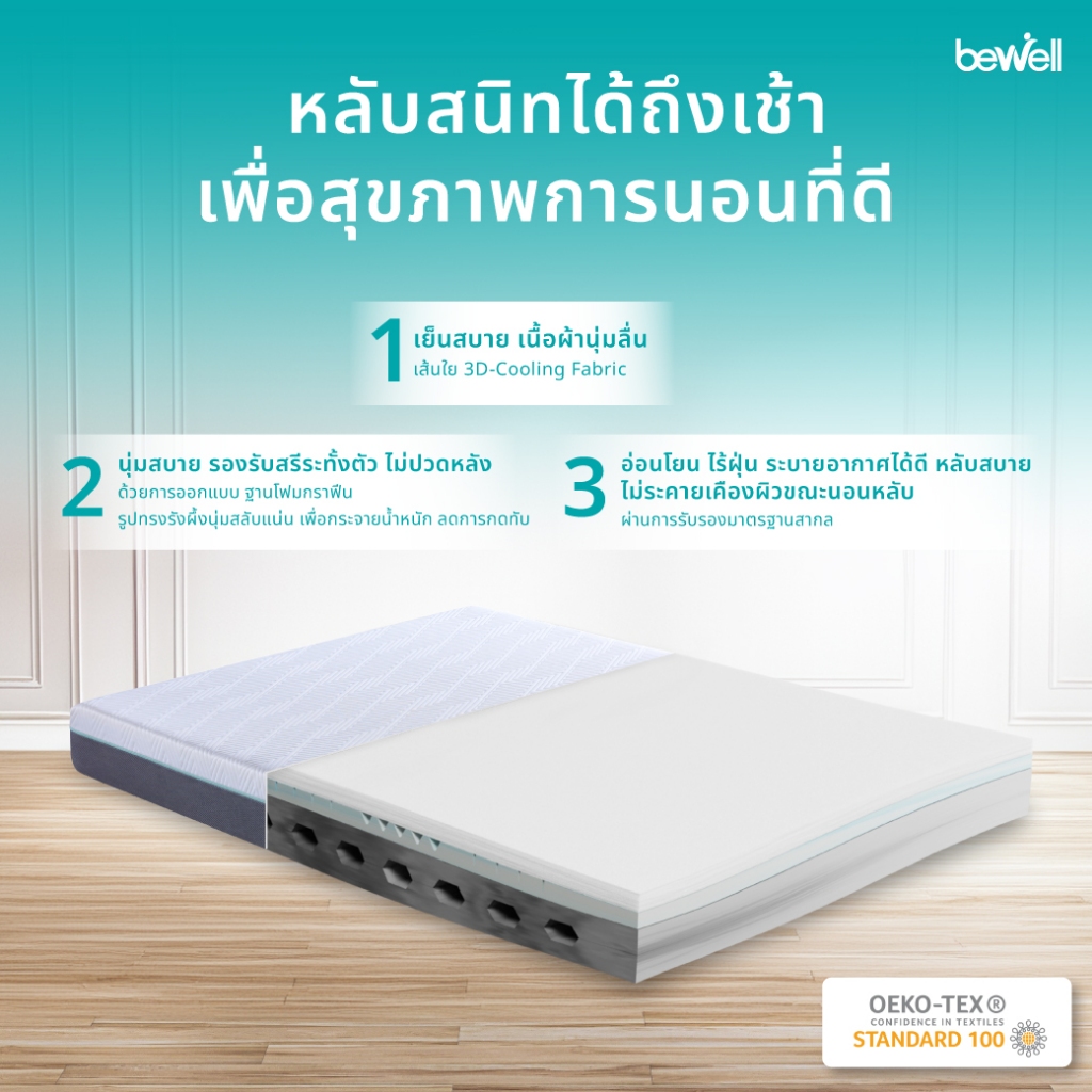 Bewell ที่นอนยางพารา