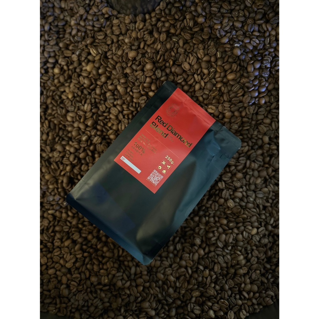 Red Diamond House Blend (Light Roasted) เมล็ดกาแฟคั่วอ่อนเรดไดมอนด์