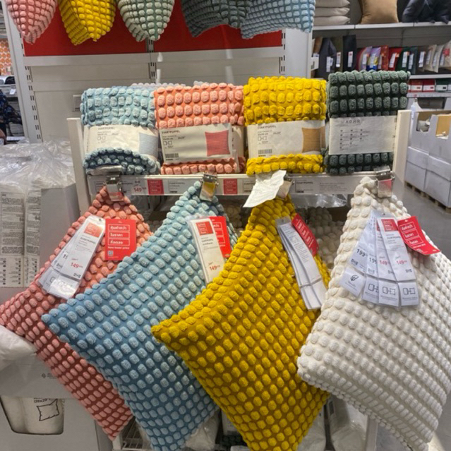 SVARTPOPPEL ปลอกหมอนอิง นุ่มๆ , มี 8 สี 50x50 cm By IKEA