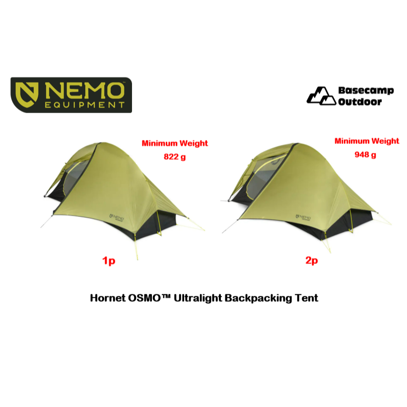 NEMO Hornet OSMO™ Ultralight Backpacking Tent เต็นท์น้ำหนักเบา