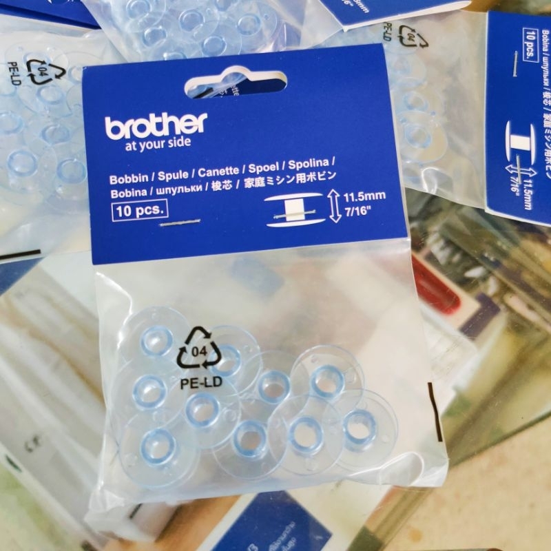 Brother ไส้กระสวย สำหรับจักรเย็บผ้า Brother จำนวน 10 ชิ้น (ของแท้จาก Brother)