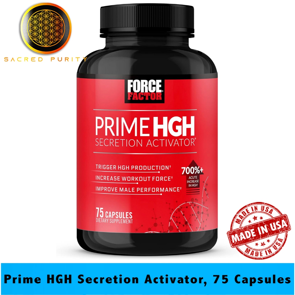 Force Factor, Prime HGH Secretion Activator, 75 Capsules - [EXP 12/2026]