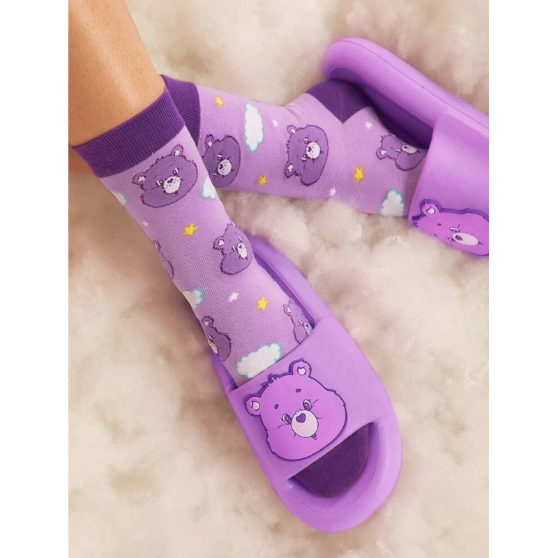 พร้อมส่ง💜 รองเท้าแตะ รูปหมีแบร์ Care Bears ลิขสิทธิ์แท้ 100% จาก SHEIN X