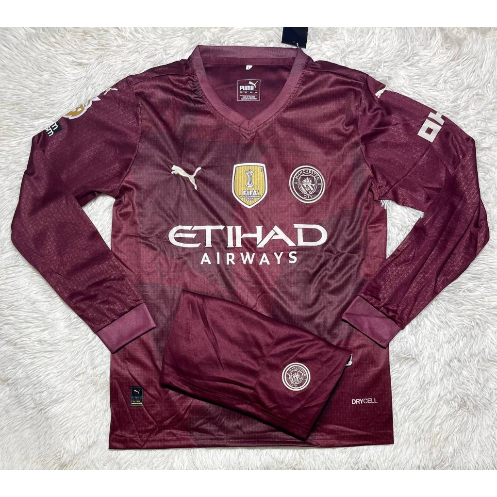 เสื้อฟุตบอล ทีมMancity แขนยาว เสื้อพร้อมกางเกงชุดกีฬาใหม่ล่าสุด 2024/25 เนื้อผ้าดีใส่สบาย