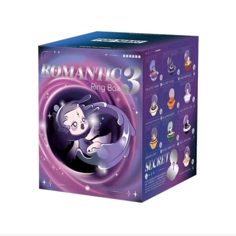 popmart romantic ring box 3 พร้อมส่งจากไทย แบบเช็คการ์ด