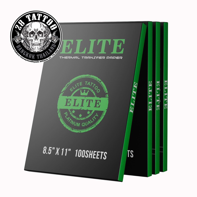 แท้ กระดาษลอกลาย ELITE เนื้อฟิล์ม ใช้สำหรับเครื่องลอกลาย ยกกล่อง 100 แผ่น